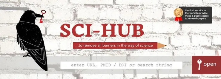 Sci-Hub舊版頁面