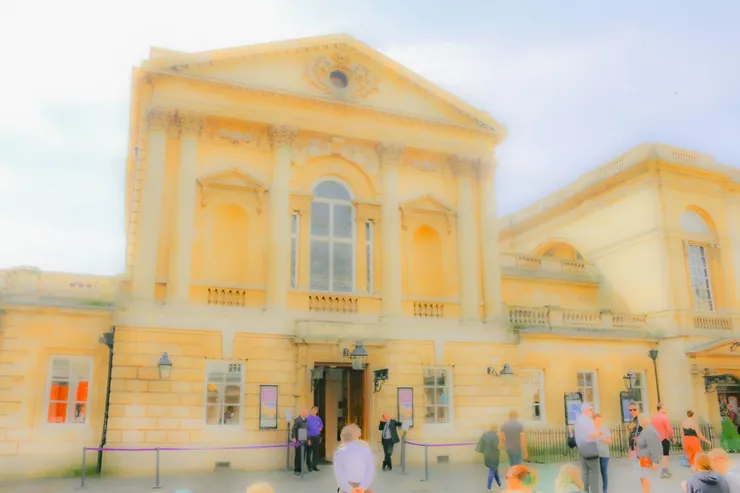 巴斯羅馬浴池的入口外觀