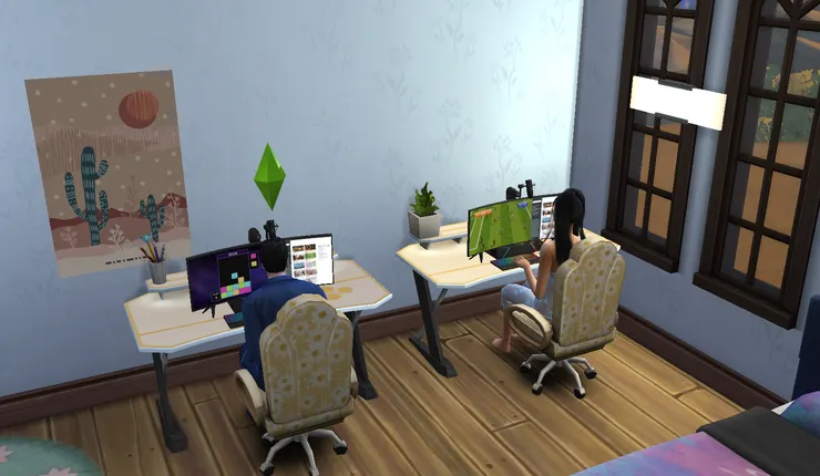 然後一起做起職業電玩家...