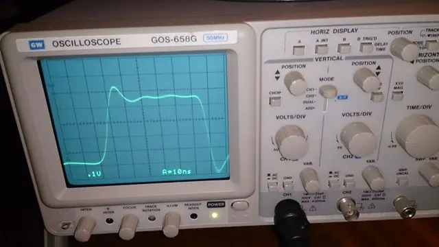 Reclocked 後的 BCKO，波形變得清晰了，大幅改善了 jitter（示波器探棒切換在 x10 位置）