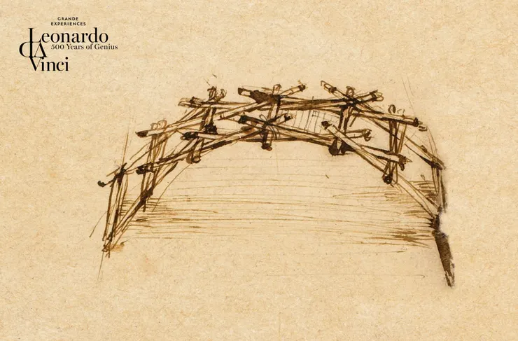 達文西設計的「緊急便橋」是用來在戰爭發生時渡河使用的，不需要任何釘子或繩索，以力學和摩擦力為基礎，便可搭建出結構扎實穩固的橋樑，實踐了達文西_簡單就是複雜的極緻表現
