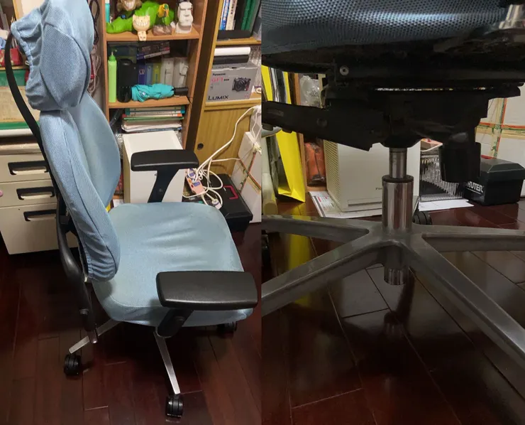 人體工學雙背椅氣壓棒更換