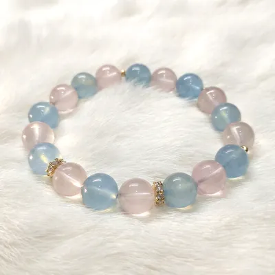 20260101 櫻粉碧海手串