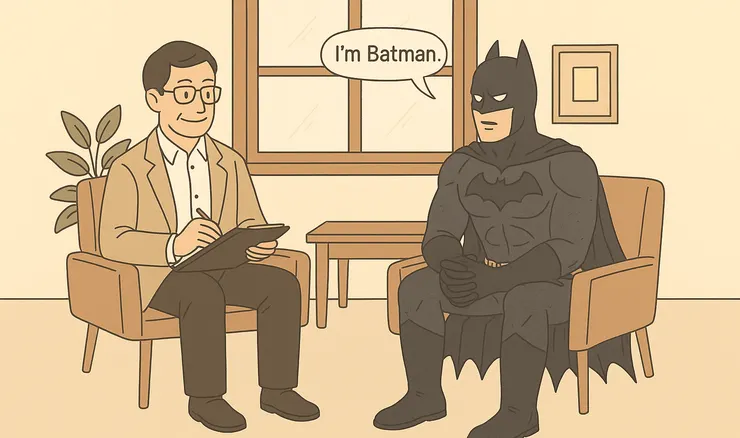 🦇 英雄們說不出口的理由 01 ｜「我的緊身衣防彈效果很好，但這也讓我的蛋蛋底下濕成一片，都起疹子了。」