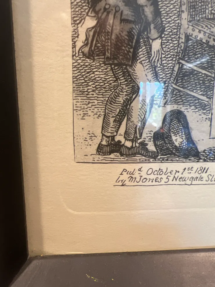 畫的左下角凹陷