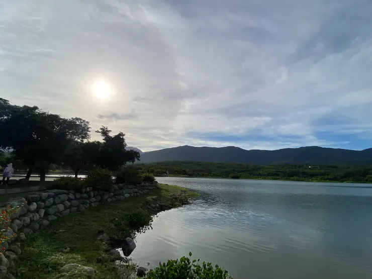 今天大坡池的太陽