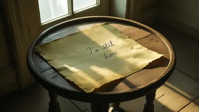 《我還在這裡》這是一紙我從黑暗邊緣中遞來的微光信箋 看看吧