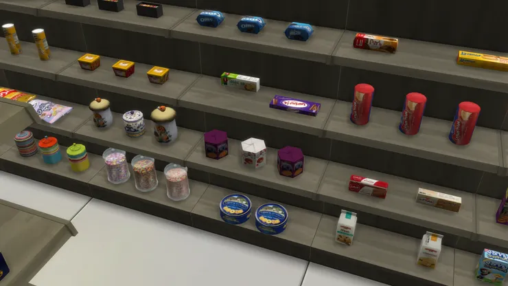 餅乾的包裝也款式繁多。(我不喜歡吃藍色罐那個牌子的曲奇餅。現在收到的話會不開心。)