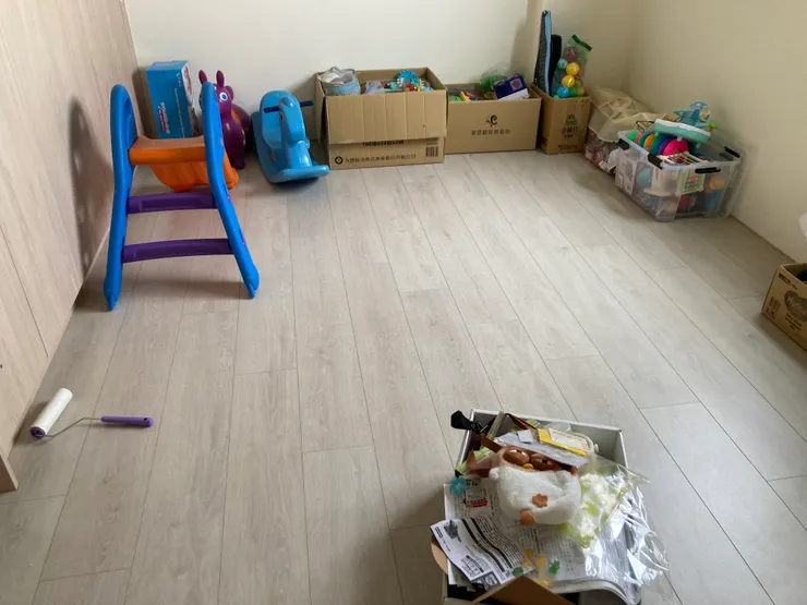 整理完成的遊戲室看起來清爽多了（笑）！