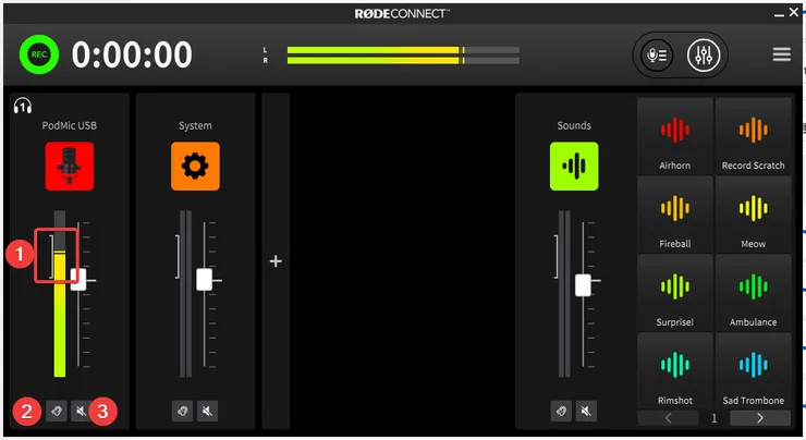 Connect 主要控制畫面