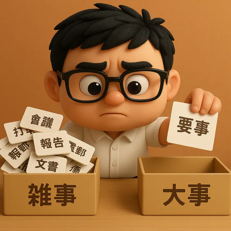 讓要事第一，雜事成為背景音