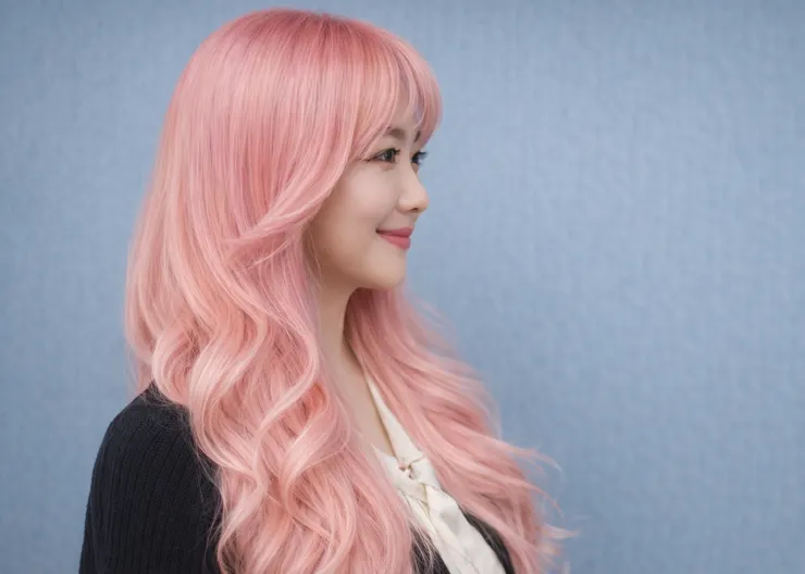 圖說：JAFCA的「暖心粉」代表心靈充盈，曼都髮型延伸創造出空氣粉嫩感，修飾臉部暗沉，透過髮藝將這份幸福感轉化為明亮、活力的視覺饗宴。（資料來源：曼都髮型）