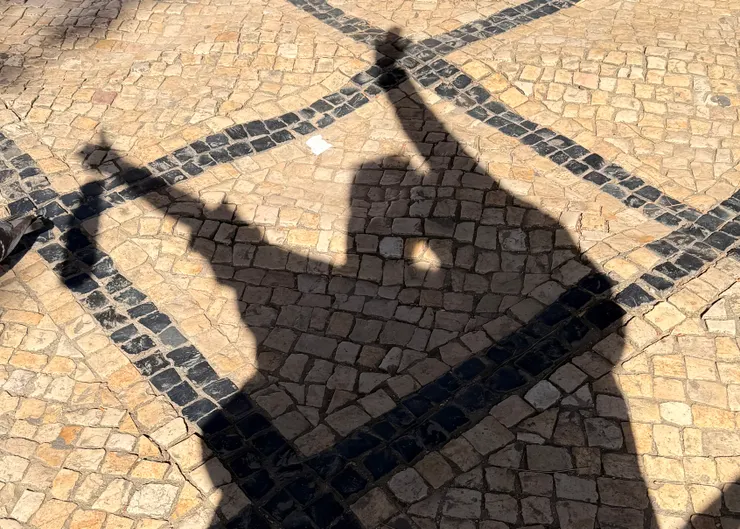 跟媽媽在里斯本的山上聖母觀景台