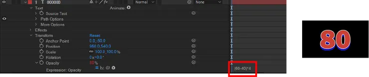 四則運算 (60-40)*4