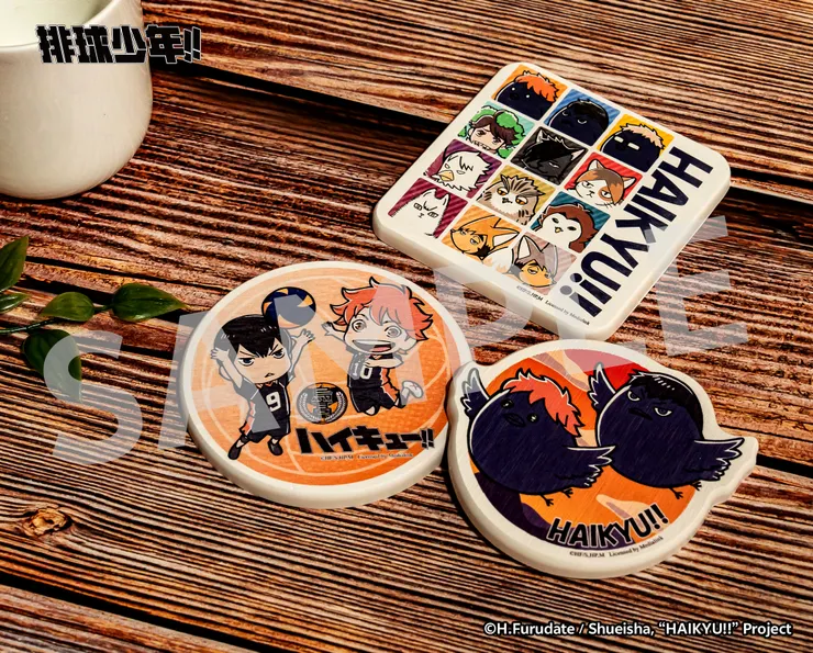 《排球少年!!》快閃店統一時代百貨高雄店_硅藻土杯墊