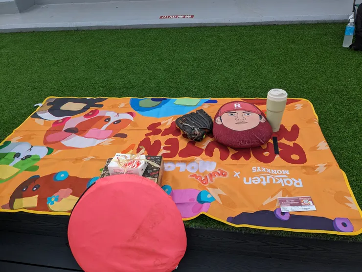 粉紅色野餐小帳沒用到