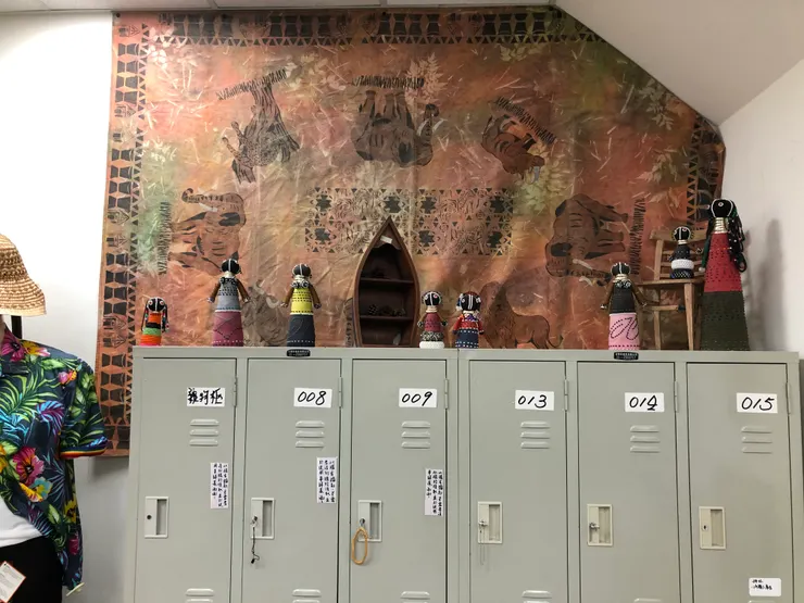 陳設後的客人置物箱區