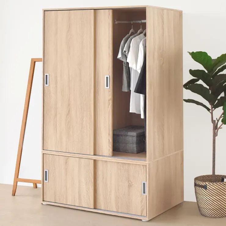 HOPMA美背大容量推門衣櫃 台灣製造