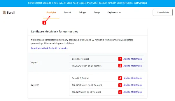 Scroll｜連V神都在推文的一條公鏈 Scroll Testnet 操作指南/使用教學