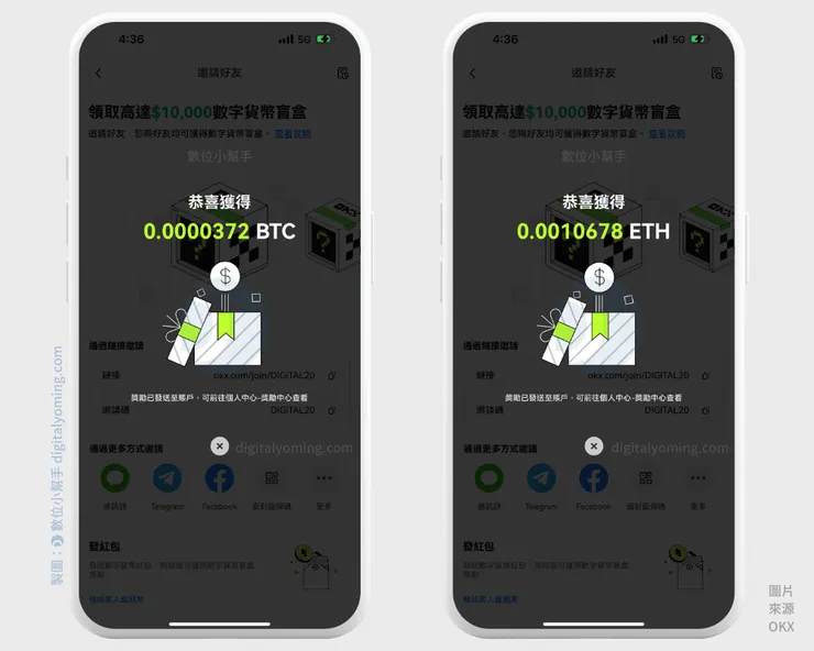 OKX 盲盒獎勵內容