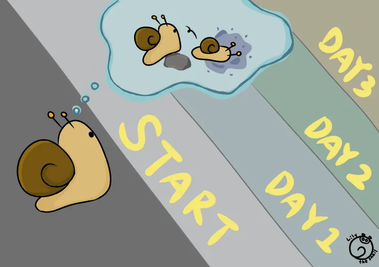 站在起點線遲遲跨不出去的蝸