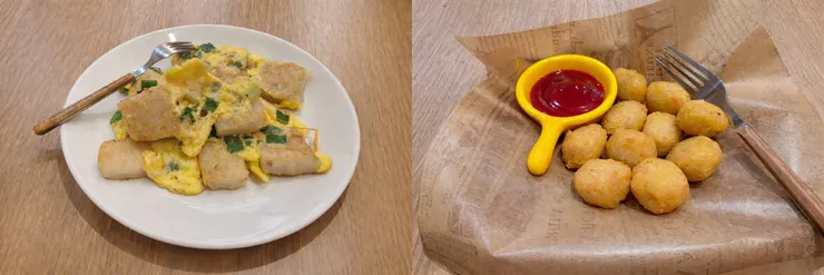 小點表現也都在水準之上，兩人可以點一個拼盤加上小點一起分食，增加多樣性。