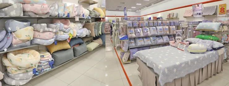  「思夢樂」寵物床和寢飾區。