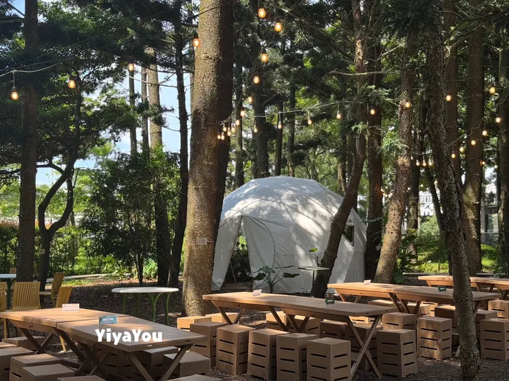 一進門看到這戶外教室，真心覺得這會是一場美的饗宴。