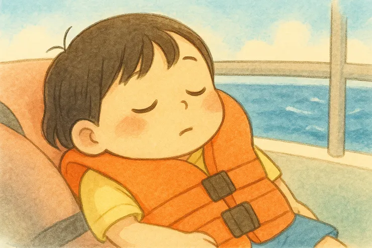 阿桃睡成一條魚