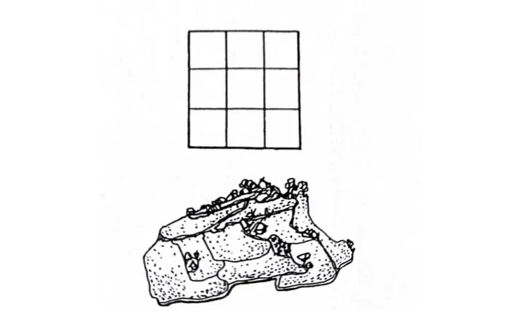 井田示意圖（截自《中國大歷史》）