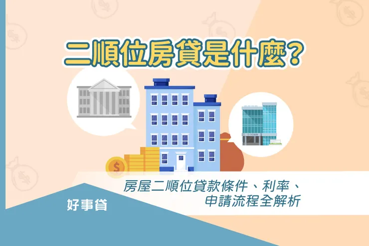 二順位房貸是什麼？房屋二順位貸款條件、利率、申請流程全解析