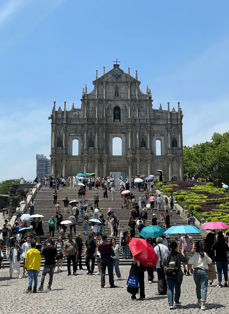 知名地標景點，大三巴牌坊。