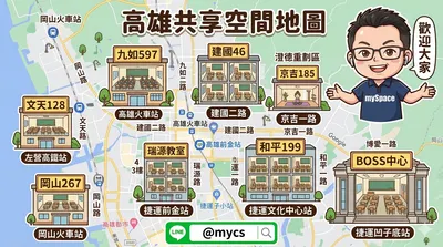 高雄共享空間地圖大公開