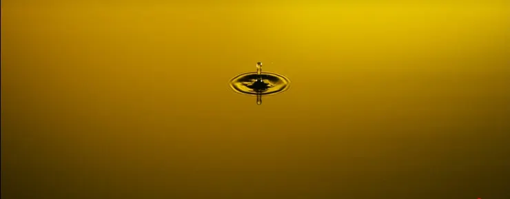 月島雫遇到傷心及感動時，鏡頭會轉到水滴落下的特寫，圖片來源：Netflix