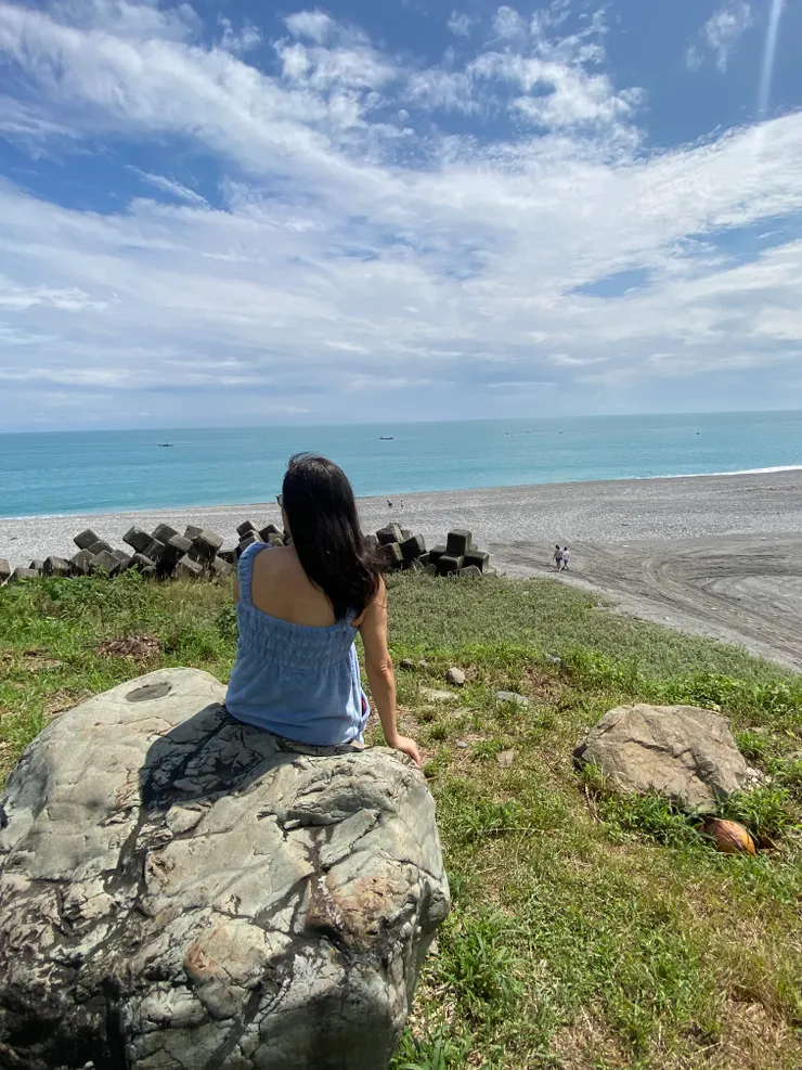 站岸咖啡前的海岸