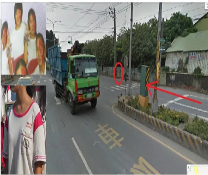 那個路口跟新舊制服的照片