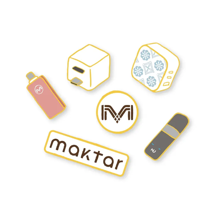 圖說：滿6,666元贈送有許多明星商品造型的「Maktar精美磁貼」。（資料來源：Maktar）