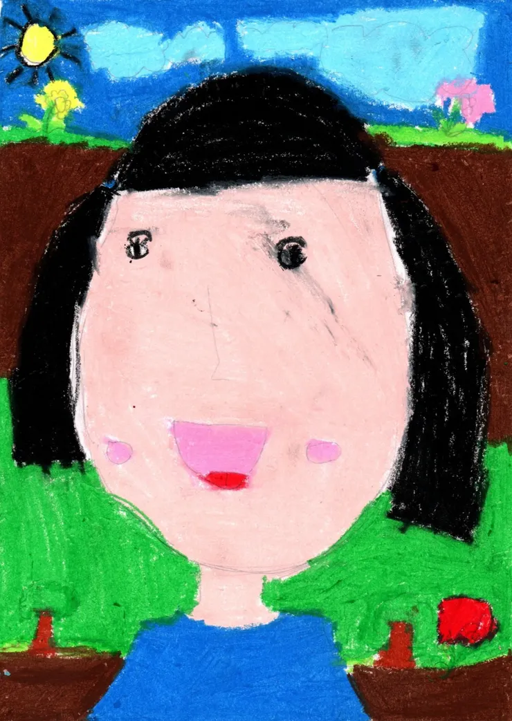 小女Mia的自畫像