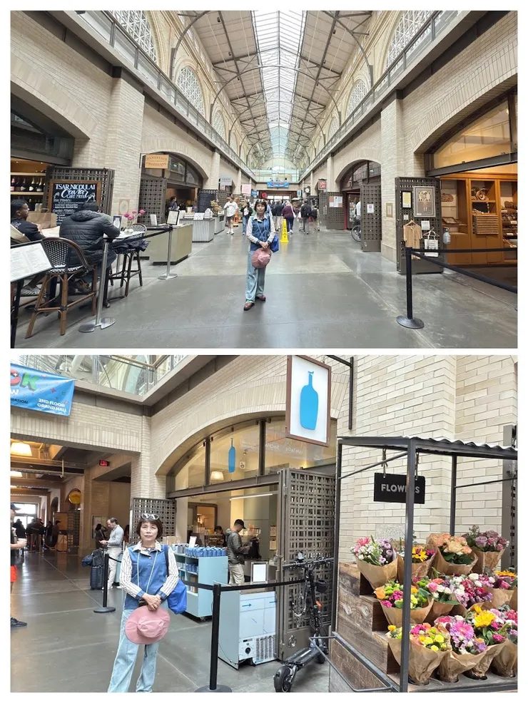 渡輪大廈內部商場，風靡亞洲的藍瓶子咖啡，創始店是在舊金山。