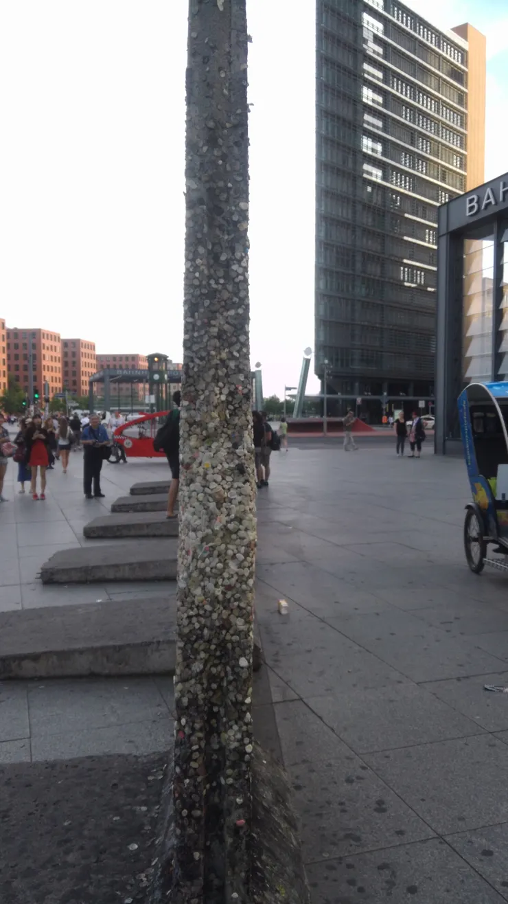 柏林圍牆的遺跡。台灣和中國的關係，並不是同一個民族，語言的巨大差異即是證明。兩岸的歷史也早已各自平行發展130年，顯然不能以東西德的角度視之。