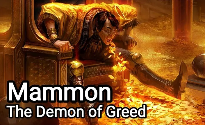 瑪門 - 在基督教中掌管七宗罪中的貪婪,是「財富」之意。 在新約聖經中 耶穌用來指責門徒貪婪時的形容詞。被形容是財富的邪神,誘使人為財富互相殺戮。