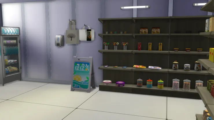 裏面便是常見又高又大的貨架。