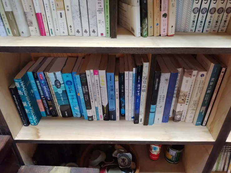 店內有許多海洋文化相關書籍