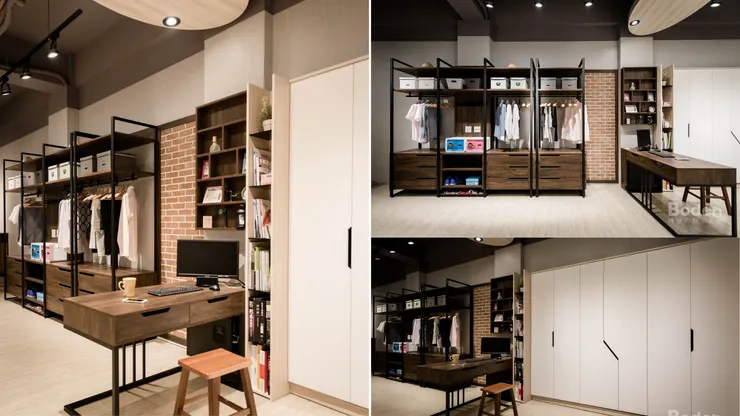 ▲選擇與整體居家風格協調的色彩與材質，讓系統櫃成為空間中的焦點。