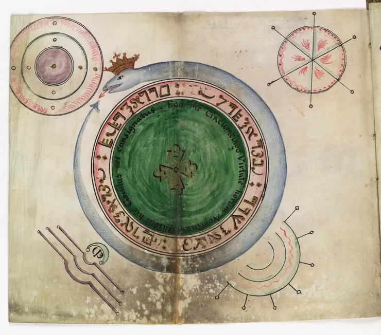 ▲ 現實中常見的銜尾蛇圖案。