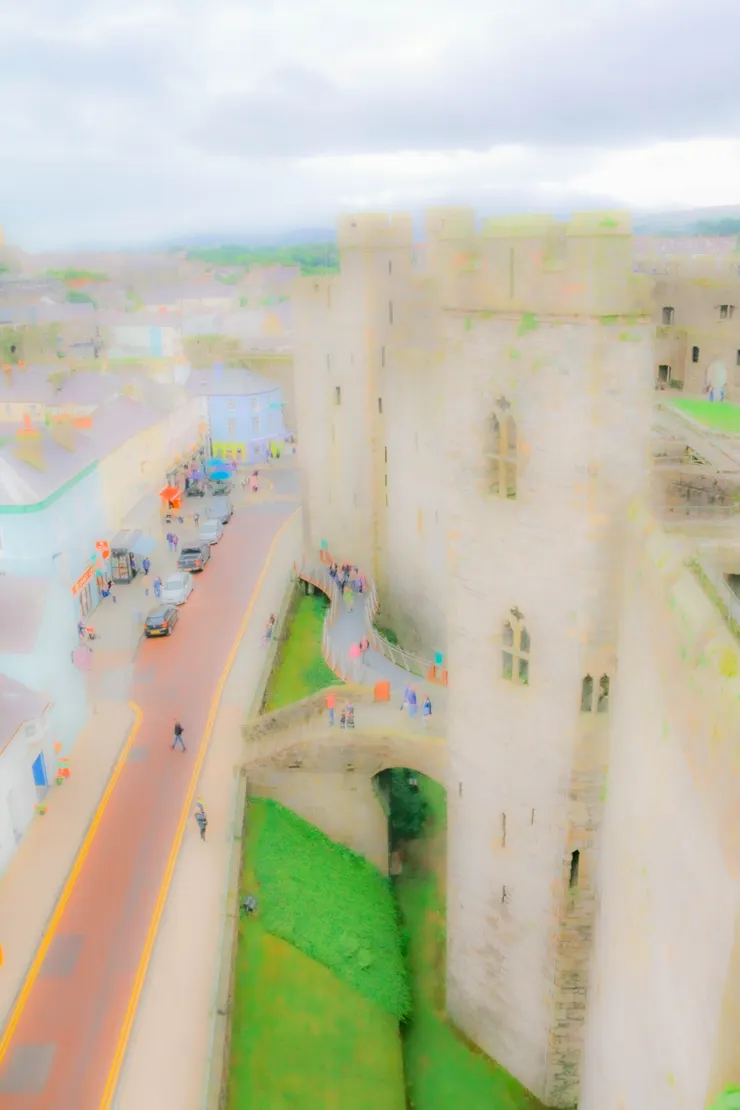 卡納芬城堡與街景