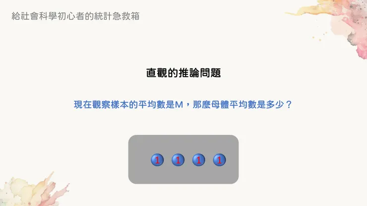 如果直觀的要推 論，會問出這樣的問題