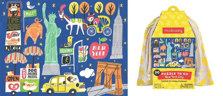 史吉普繪製的紐約城市拼圖