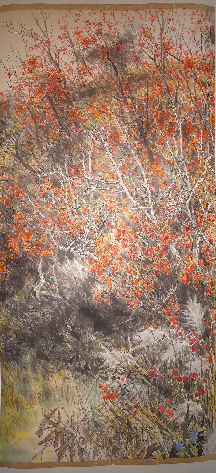 〈浯島秋韻〉局部－左中屏