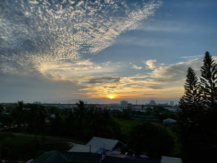 我家陽台的日出